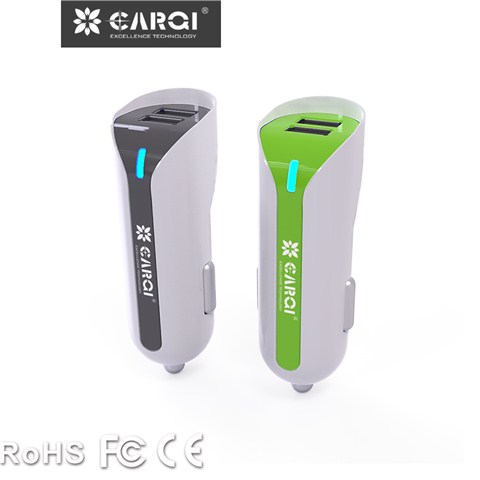 廠家私模雙口USB車載充電器2.4A DC24L02