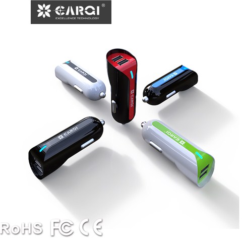 廠家私模雙口USB車載充電器2.4A DC24L02