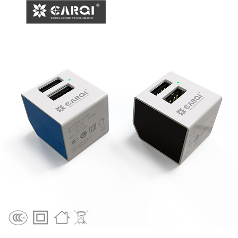 雙口迷你USB手機(jī)充電器AC21D07