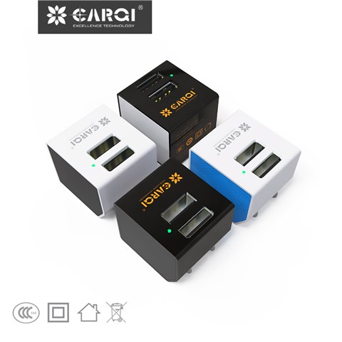 雙口迷你USB手機(jī)充電器AC21D07