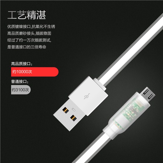 TLDC-L03M觸摸開關(guān)式反光數(shù)據(jù)線micro白色I(xiàn)I_04