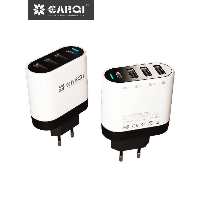 Type-C4口4.5A歐規(guī)旅行充電器AC45L04C-750x750-21